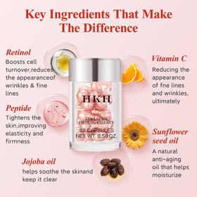 HKH applying serum to face and neck for nighttime firming benefit