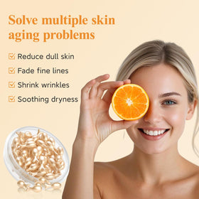 HKH single capsule opened releasing serum drop for fresh potency