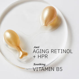 HKH hand applying capsule serum to face and neck for even coverage