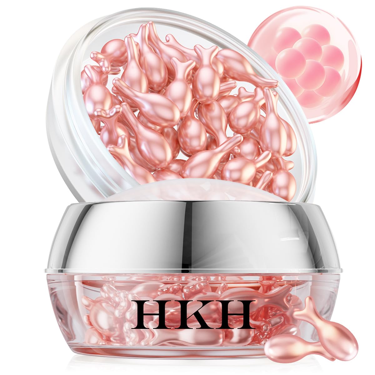 HKH front packaging showing 38 capsules and travel-ready convenience benefit