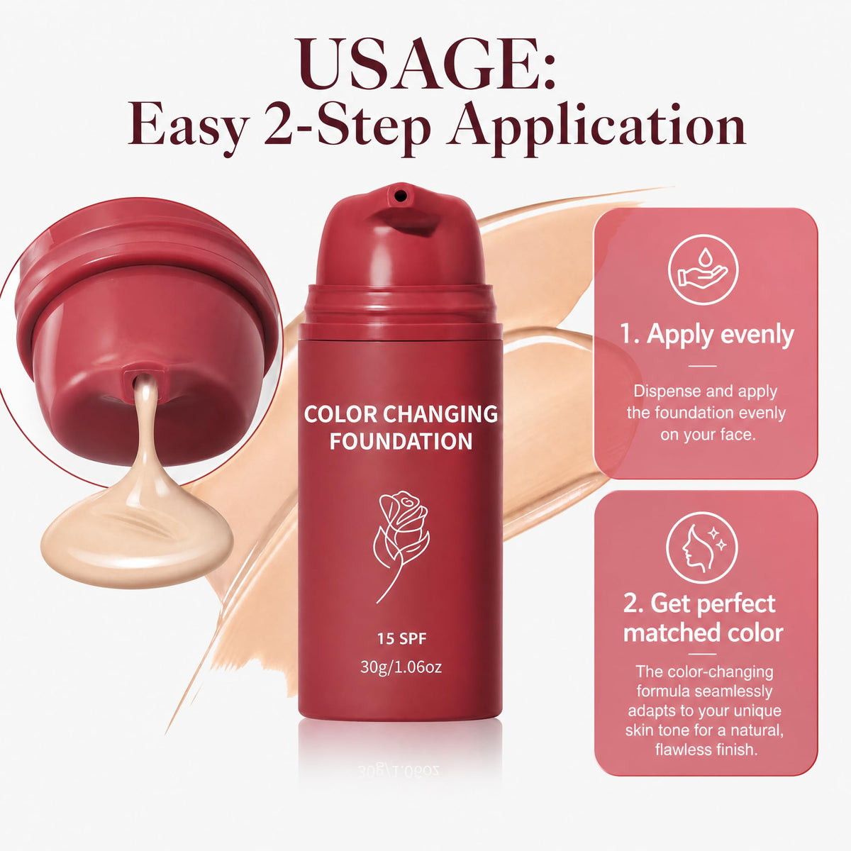HLion ERA before-and-after half-face photo showing softened fine lines benefit