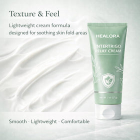 Hlonns Healora ingredient label highlighting zinc oxide and botanical extracts for balanced care