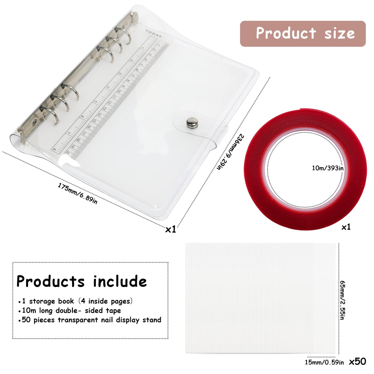 HLQHXWHZT double-sided adhesive tape roll for secure storage benefit