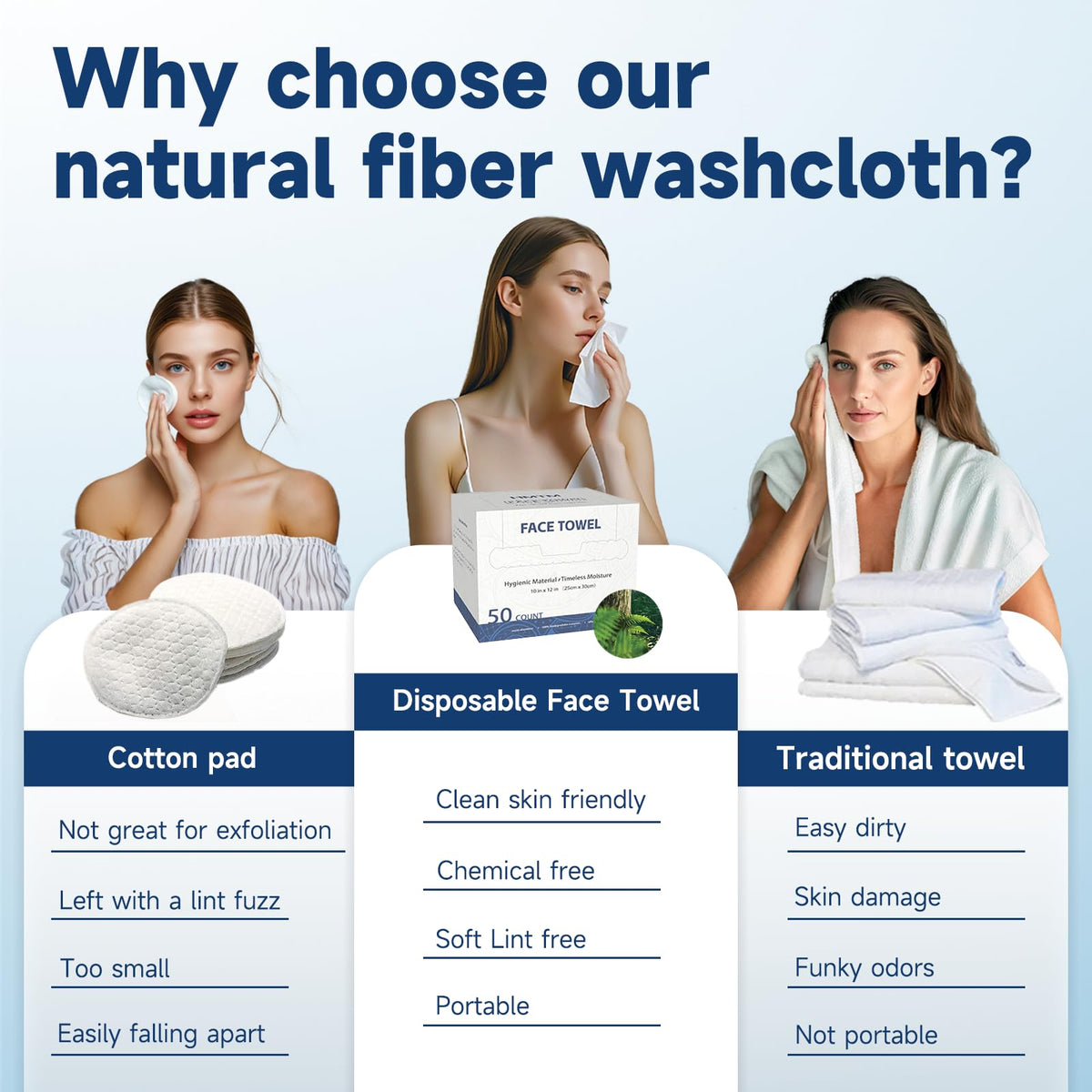 HMTM product label and material callout highlighting plant-based fibers