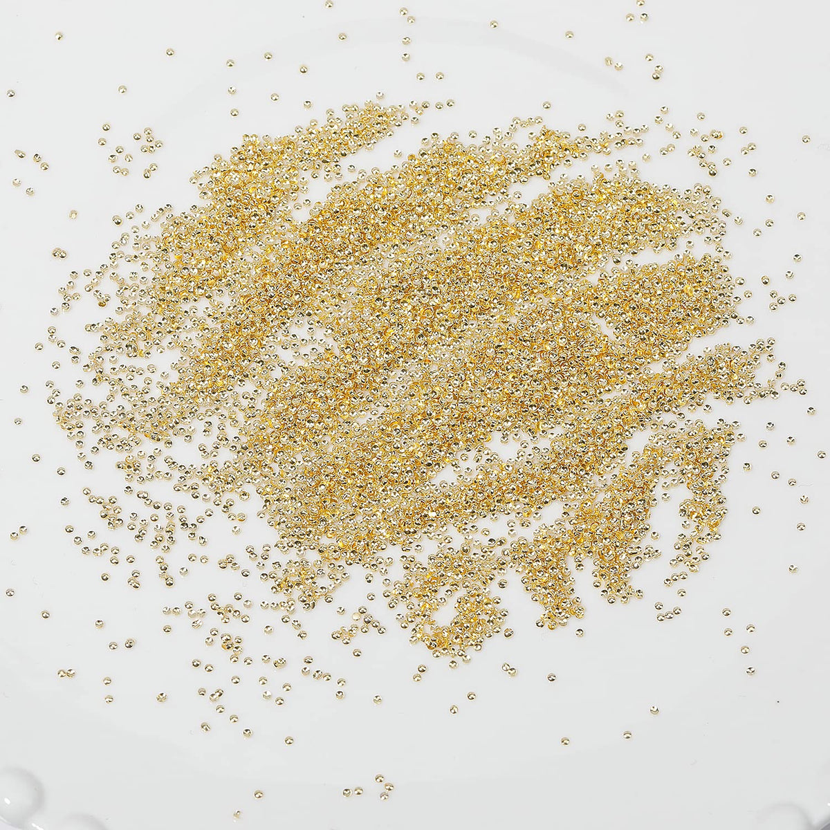 HNUIX scale comparison with coin to show bead sizes and selection clarity