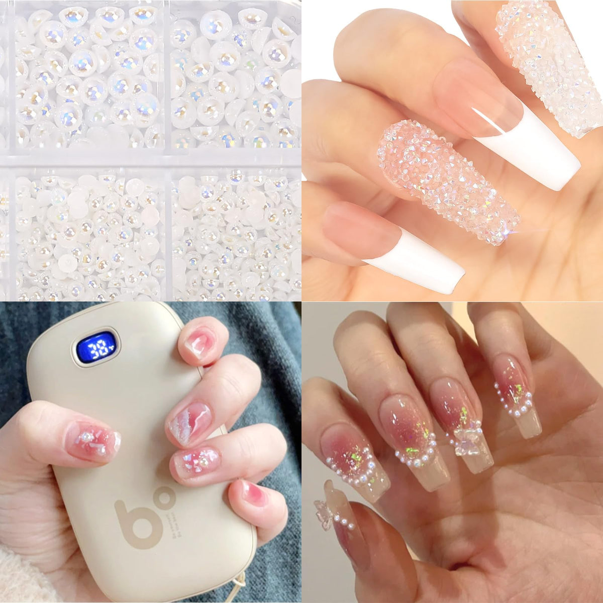 HNUIX wax pencil and tweezer included for precise gem pickup and placement
