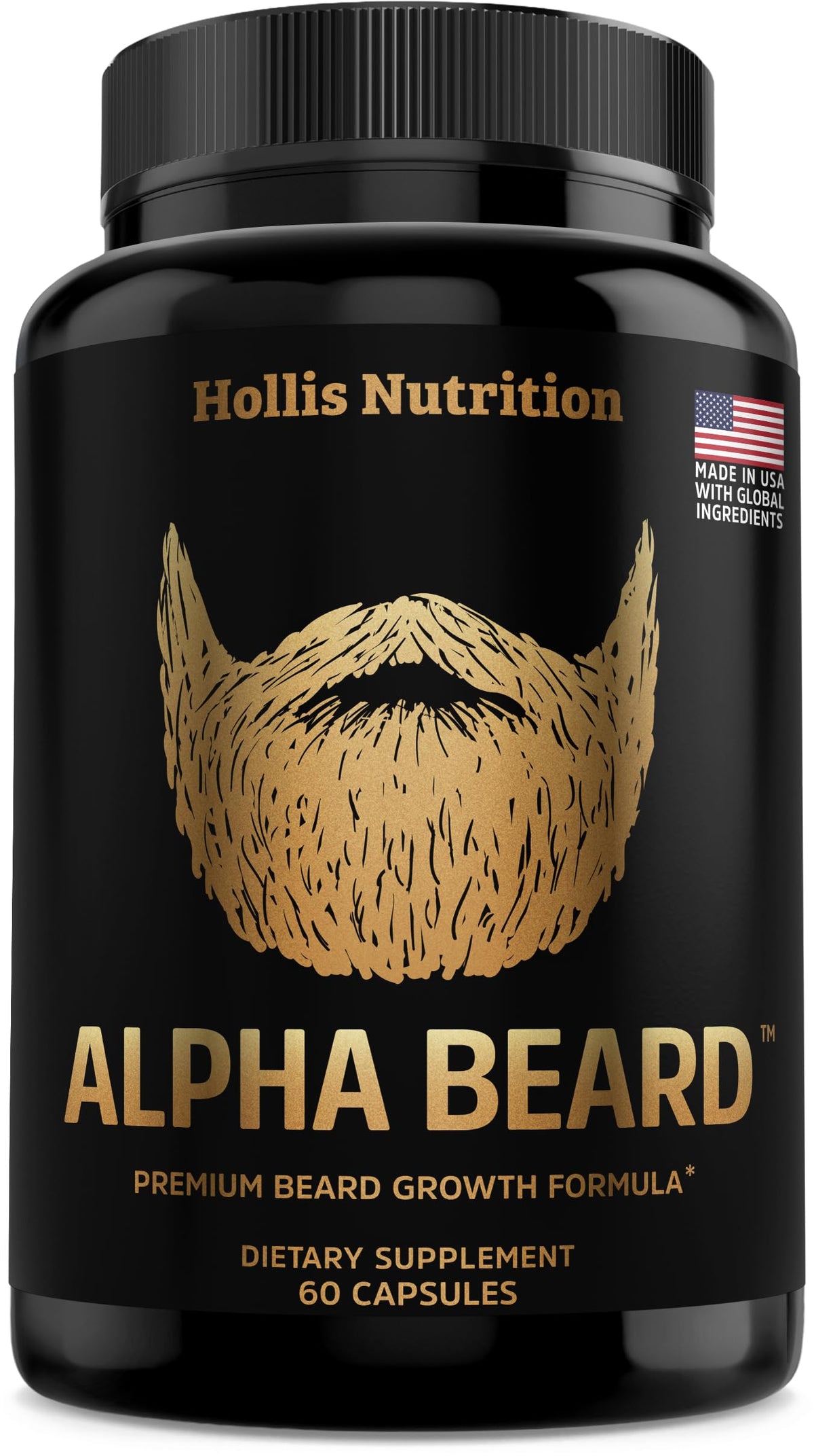 Hollis Nutrition front packaging showing product benefits and clean label