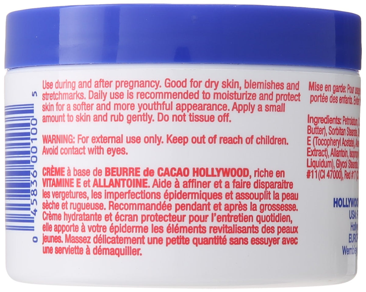 Hollywood Beauty texture close-up highlighting smooth cream and moisturizing benefit