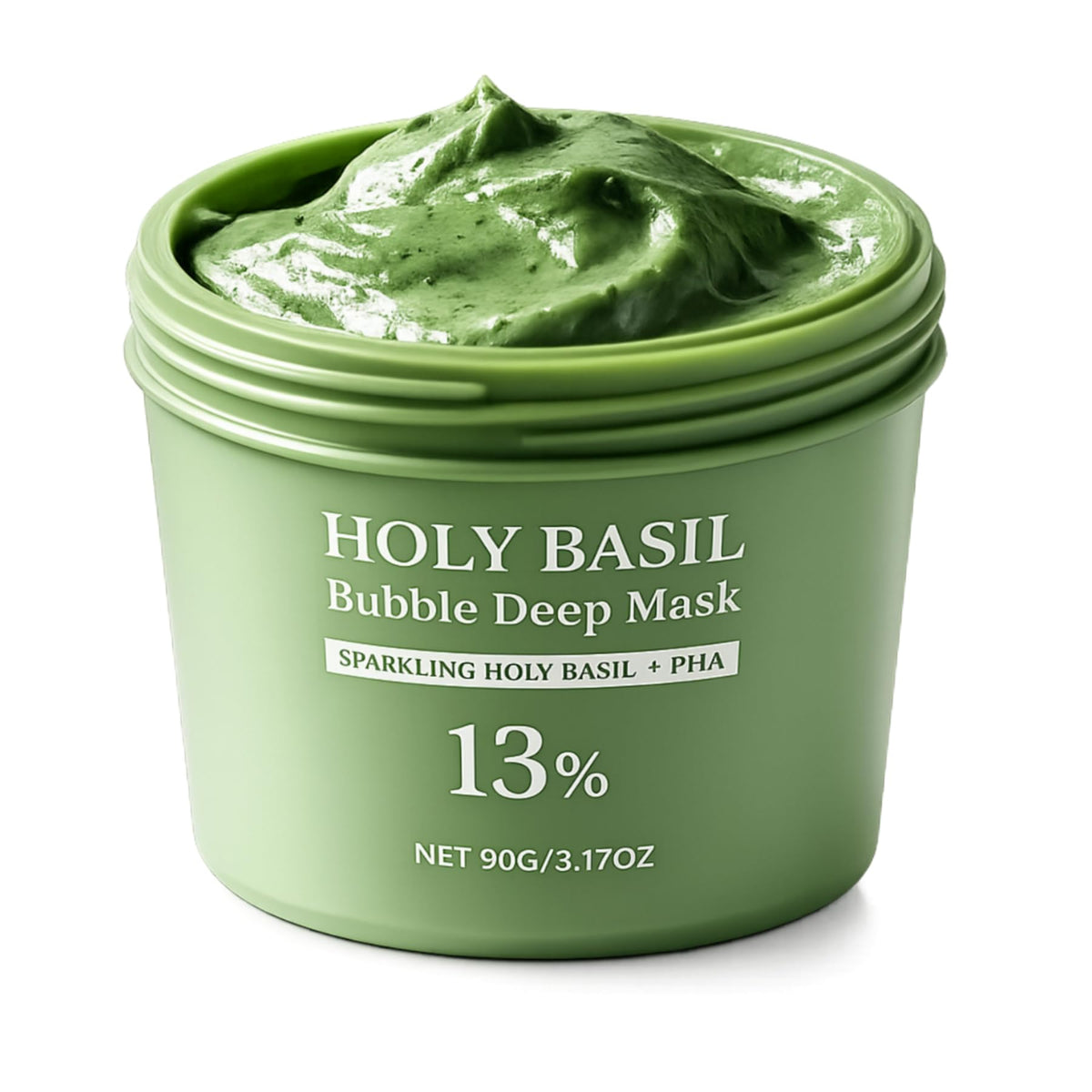 Generic Holy Basil Bubble Deep Mask front packaging showing product benefit gentle cleanse