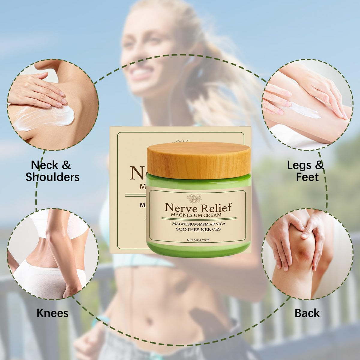Holyarm cream in hand application demonstrating quick moisturizing benefit