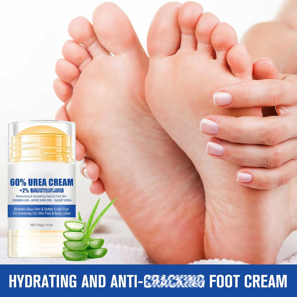 Holyarm open tube texture close-up highlighting rich urea cream