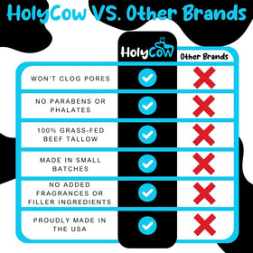 HolyCow applied to baby skin demonstrating gentle protective care