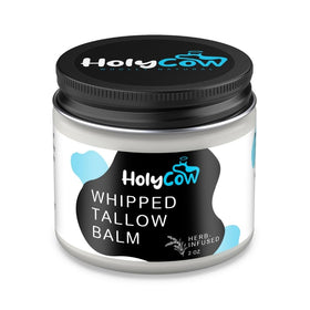 HolyCow jar on bathroom shelf lifestyle scene indicating everyday use