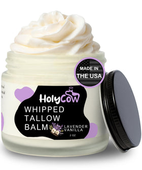 HolyCow front jar view showing branding and unscented balm for gentle hydration