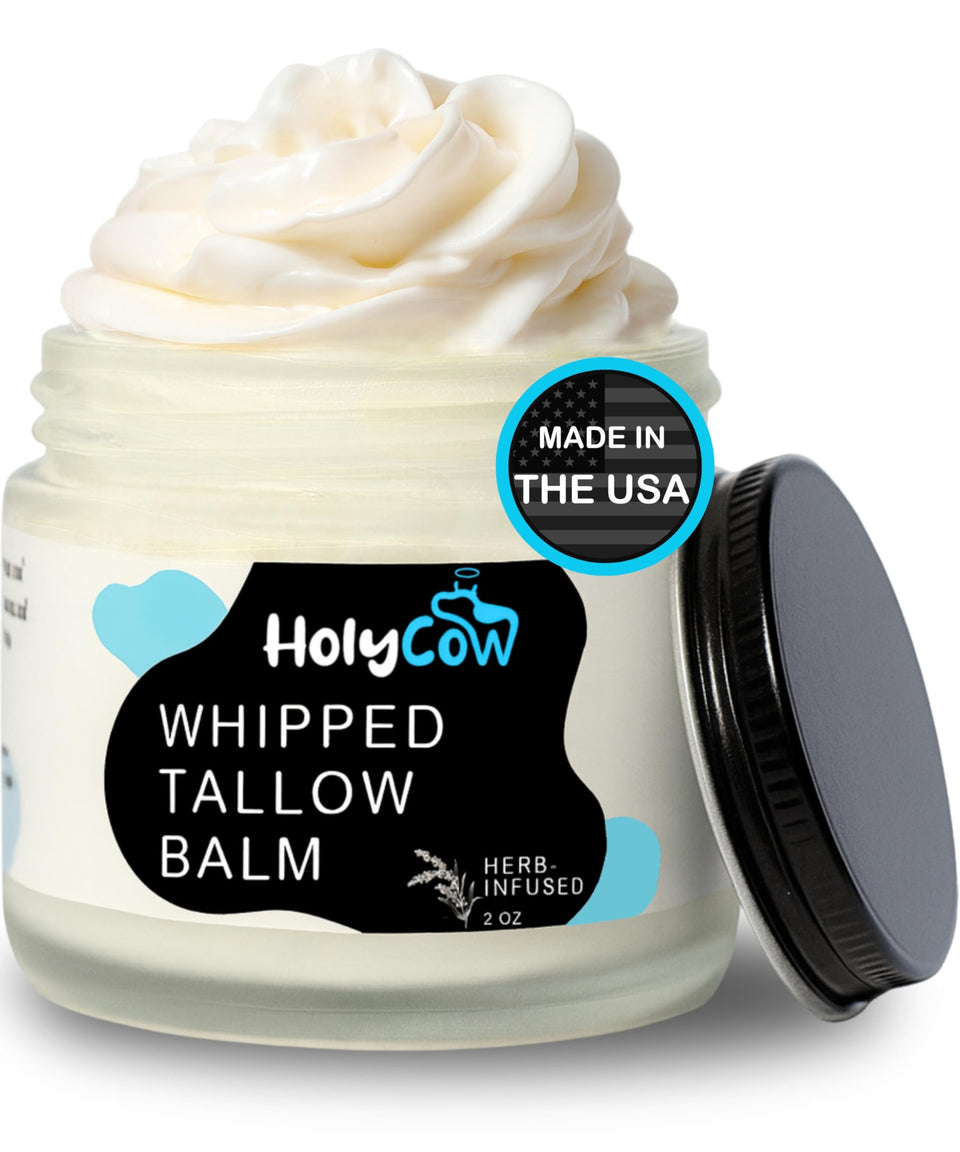 HolyCow front jar showing label and clean packaging benefit