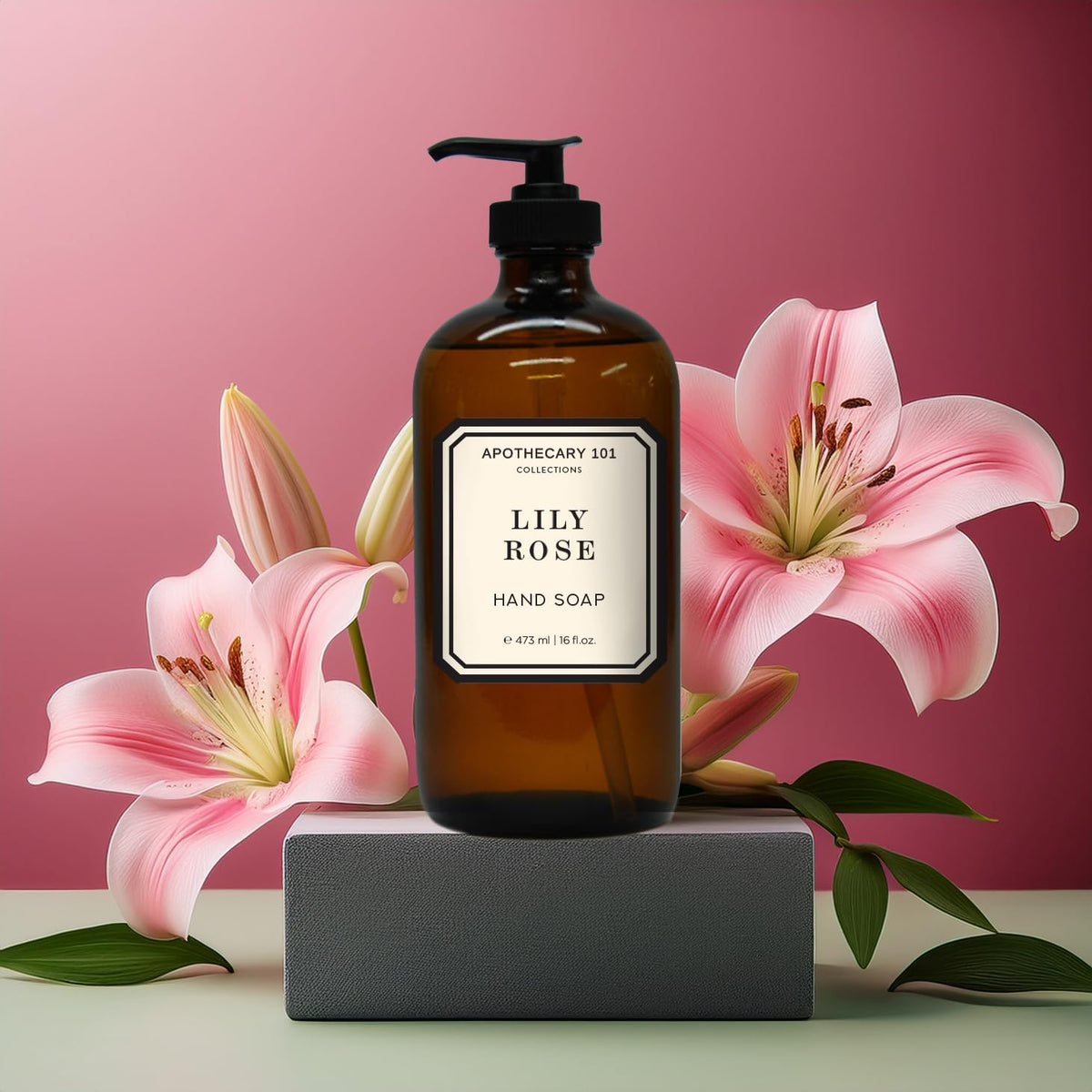 Home & Body Company Lily Rose foam texture close-up showing creamy lather