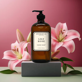 Home & Body Company Lily Rose foam texture close-up showing creamy lather