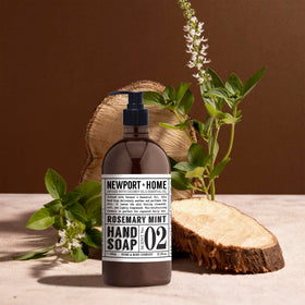 Home & Body Company Newport lather closeup showing creamy foam for gentle cleansing