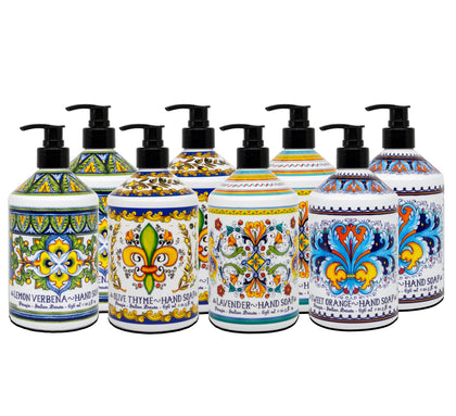 Home & Body Company front packaging showing four Perugia bottles, elegant display benefit