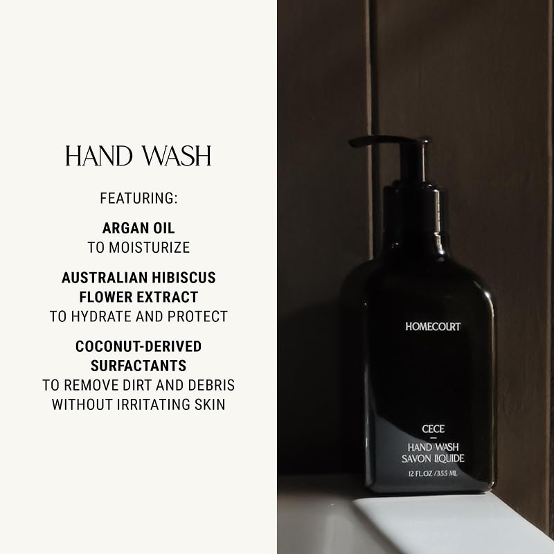 Homecourt argan oil and hibiscus close-up highlighting nourishing ingredients