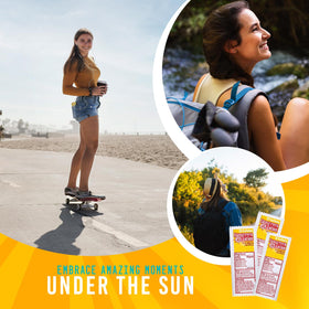 HOMESPHERE label close-up showing SPF30 broad-spectrum protection and PABA-free note