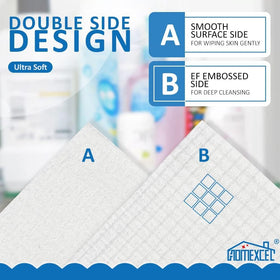 HOMEXCEL dry towel absorbing water to highlight fast drying benefit