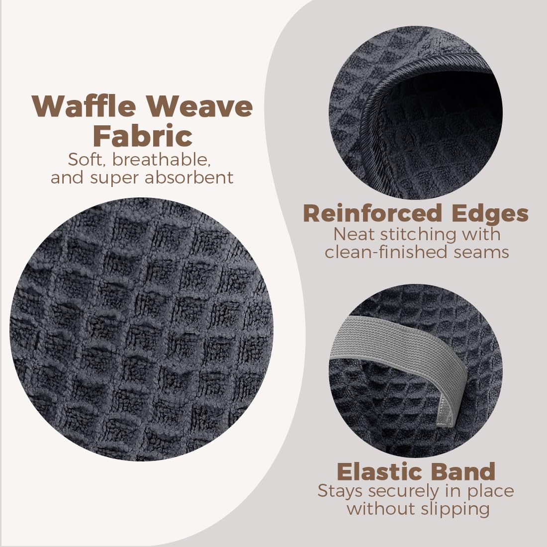 homexcel elastic loop detail demonstrating secure fit and no-slip benefit