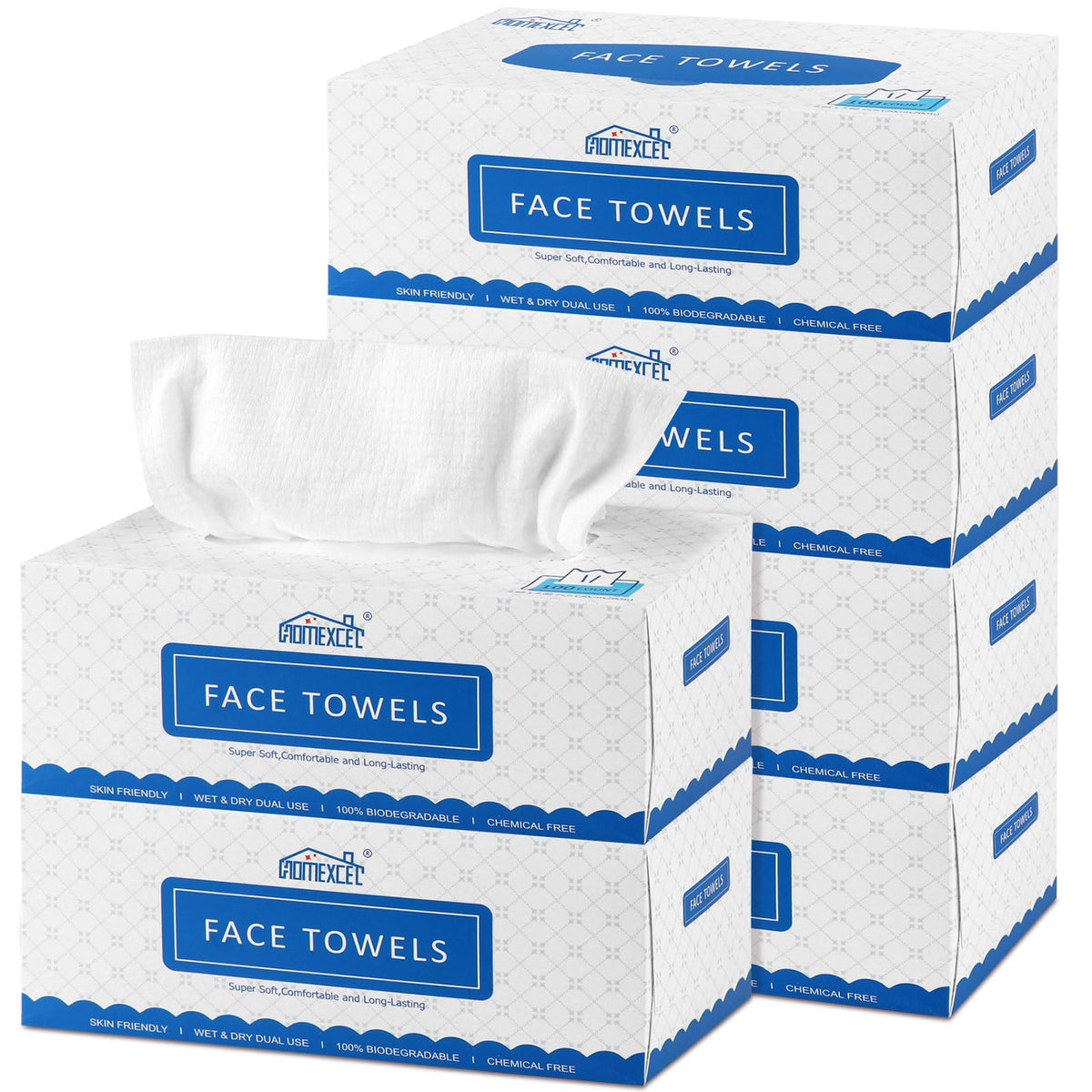 HOMEXCEL front box packaging showing 600-count and convenience
