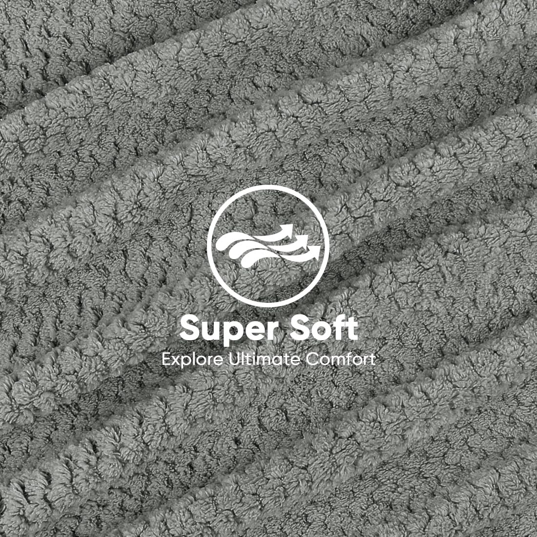 HOMEXCEL microfiber close-up texture highlighting fast-absorbency benefit