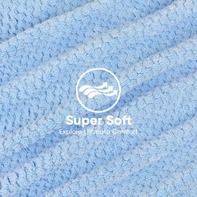 HOMEXCEL close-up microfiber texture highlighting gentle, high-absorbency weave