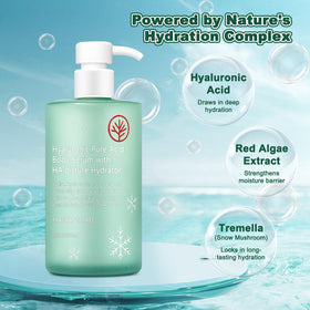 HONAVE ingredient visual with hyaluronic acid and algae showing hydration support