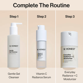 Honest Beauty spread on skin demonstrating quick absorption and glow