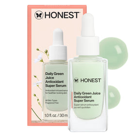 Honest Beauty front bottle view showing clean packaging and daily use benefit