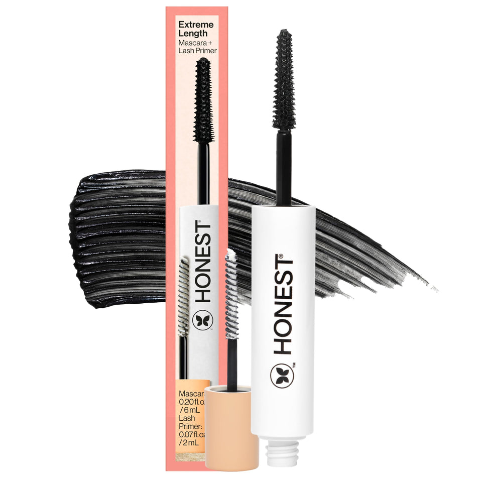 Honest Beauty dual-ended mascara front view showing compact design and convenience