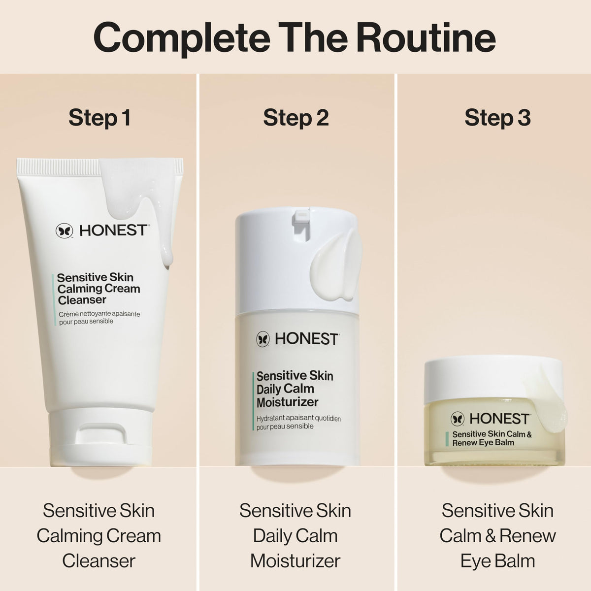 Honest Beauty product label close-up showing hypoallergenic and fragrance-free benefit