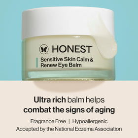 Honest Beauty creamy balm texture close-up highlighting deep hydration benefit