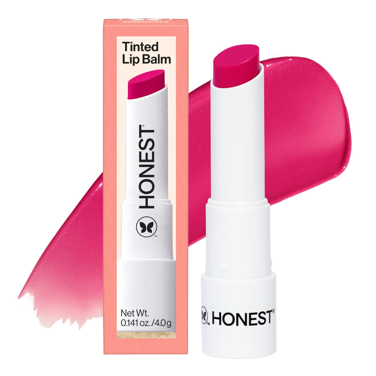 Honest Beauty front packaging in Dragon Fruit shade highlighting bold color