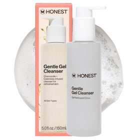 Honest Beauty front packaging showing gentle gel cleanser benefits