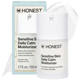 Honest Beauty front packaging showing clean design and gentle moisturizer benefit