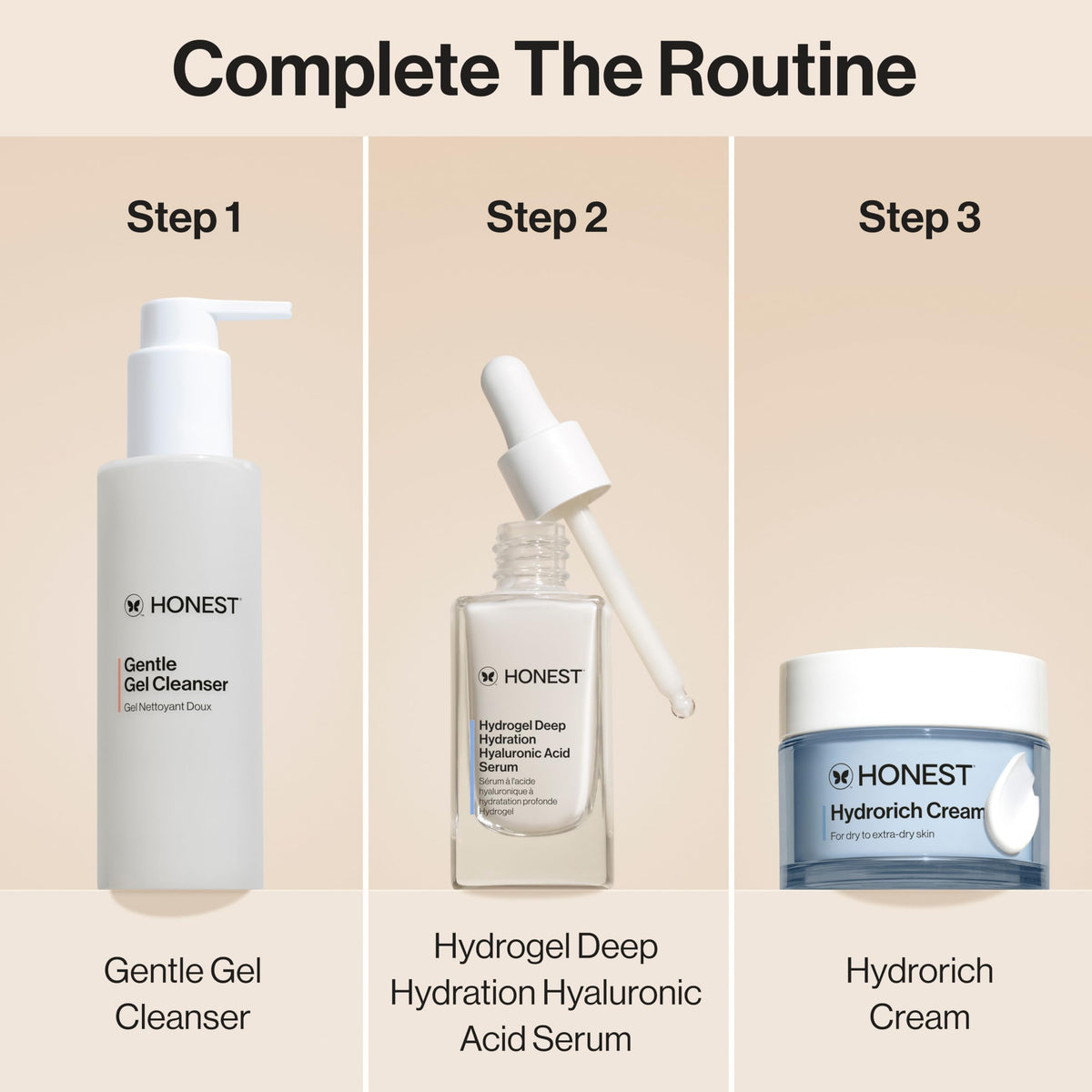 Honest Beauty jar styled on bathroom shelf conveying daily skincare routine