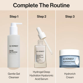 Honest Beauty jar styled on bathroom shelf conveying daily skincare routine