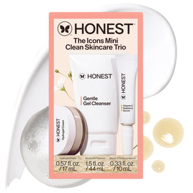 Honest Beauty front packaging showing travel trio and convenience