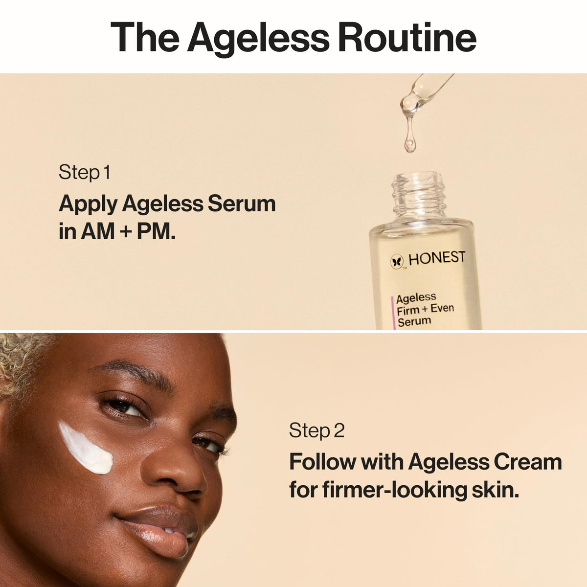 Honest Beauty on vanity lifestyle shot showing everyday routine integration benefit