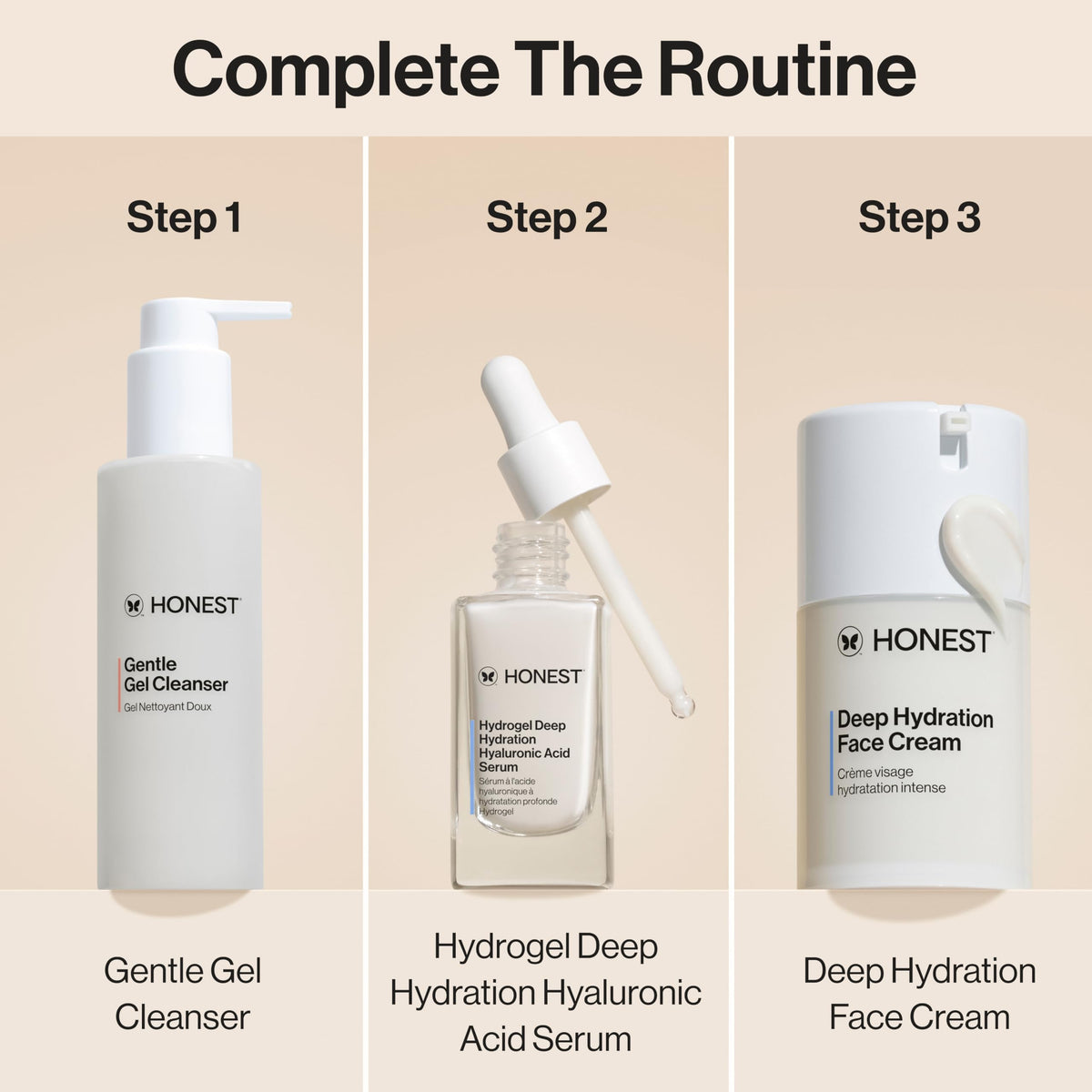 Honest Beauty label details close-up showing ingredient transparency benefit