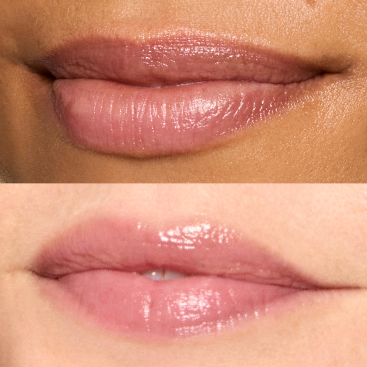 Honest Beauty plum drop swatch on arm illustrating buildable plum tint payoff