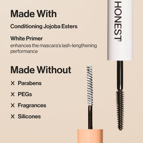 Honest Beauty primer texture swatch on skin to show smooth base and improved hold