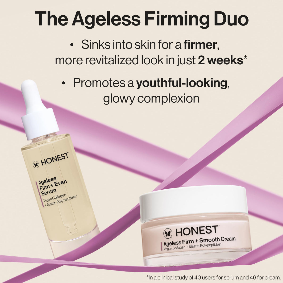 Honest Beauty serum styled on a bathroom vanity for daily routine inspiration