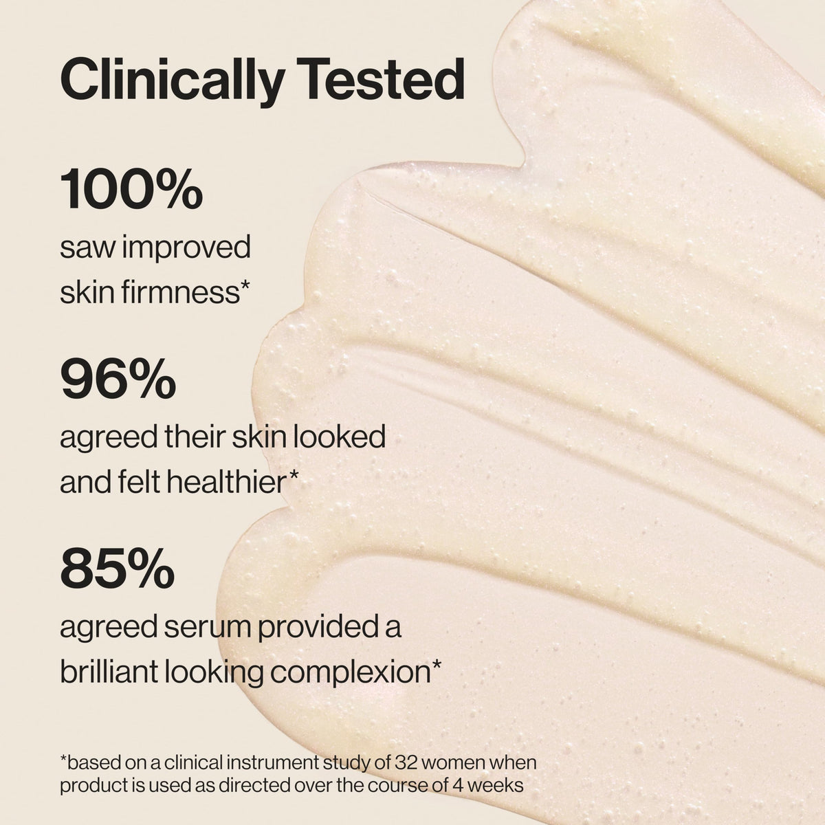 Honest Beauty serum in palm demonstrating easy absorption and glow