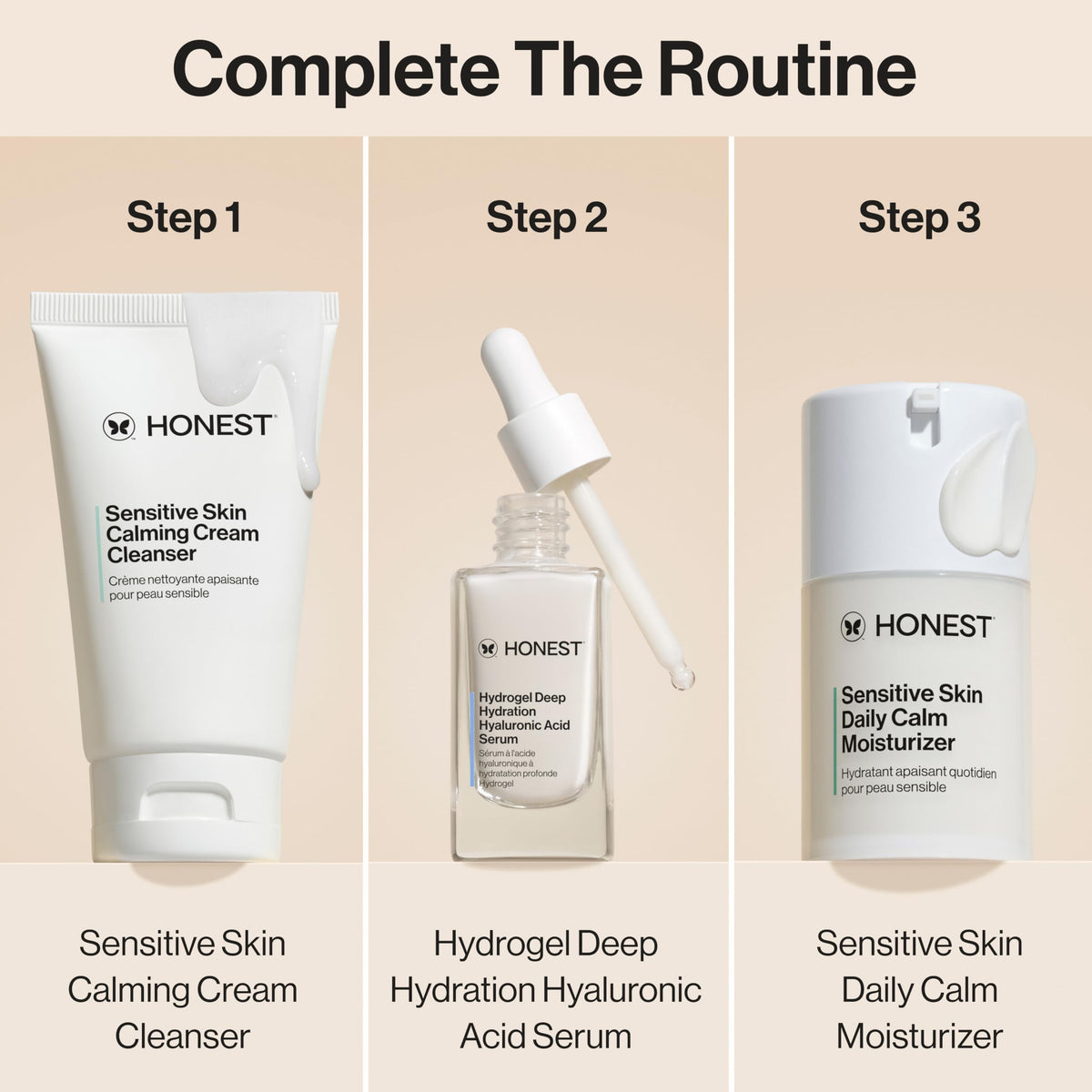 Honest Beauty size comparison in hand demonstrating travel-friendly 1.7 fl oz benefit