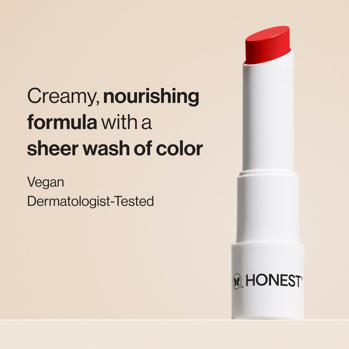 Honest Beauty creamy texture close-up demonstrating smooth glide and moisturizing sheen.